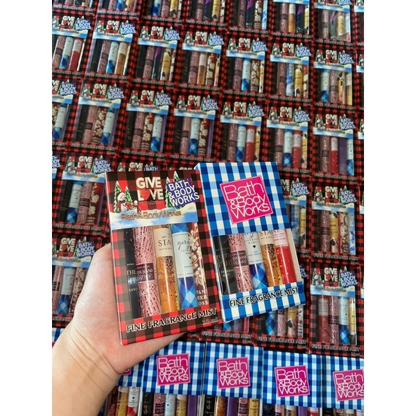 Set 5 chai xịt thơm Bath&Body Works Fine Fragrance Mist 10ml x 5 - Wellstoreuk89