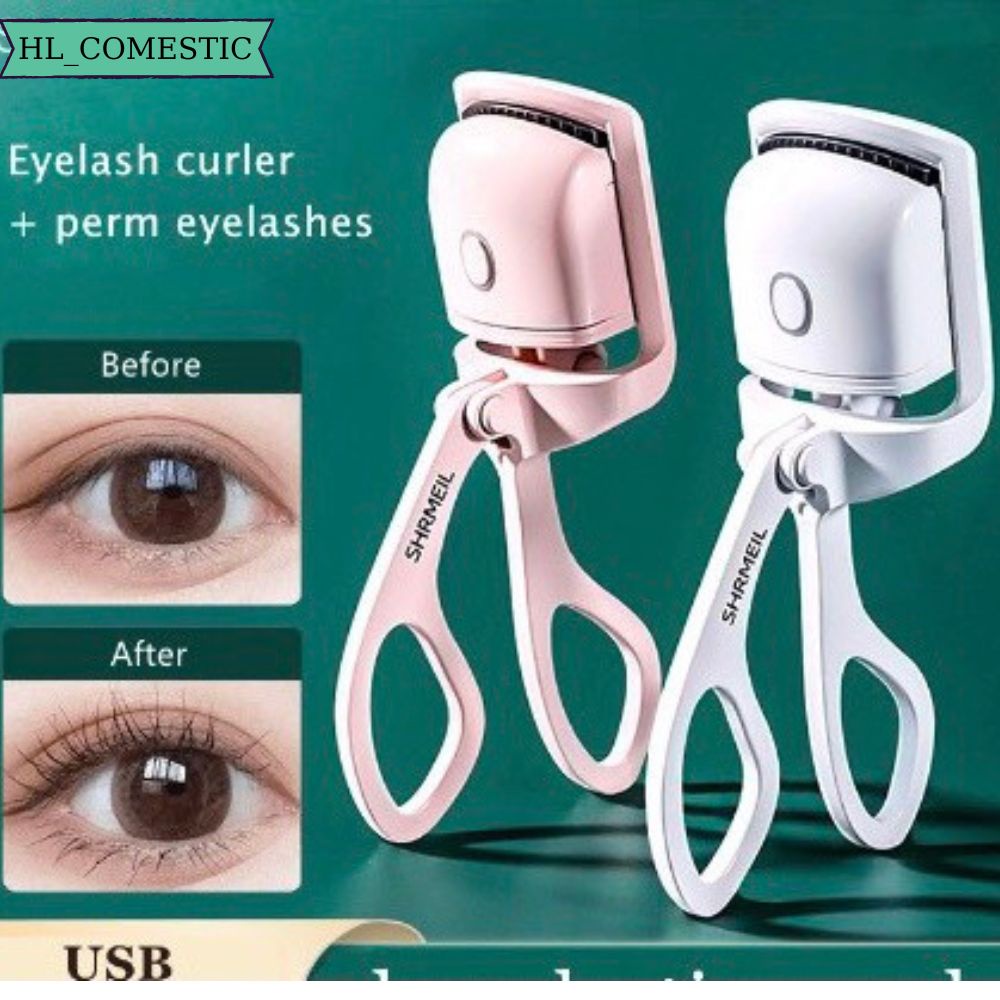 Máy Uốn Mi Cong Bằng Điện Cao Cấp,Uốn Cong Lông Mi Tự Nhiên, Giữ Nếp Lâu Dài Bằng Nhiệt,Có Cổng Sạc USB