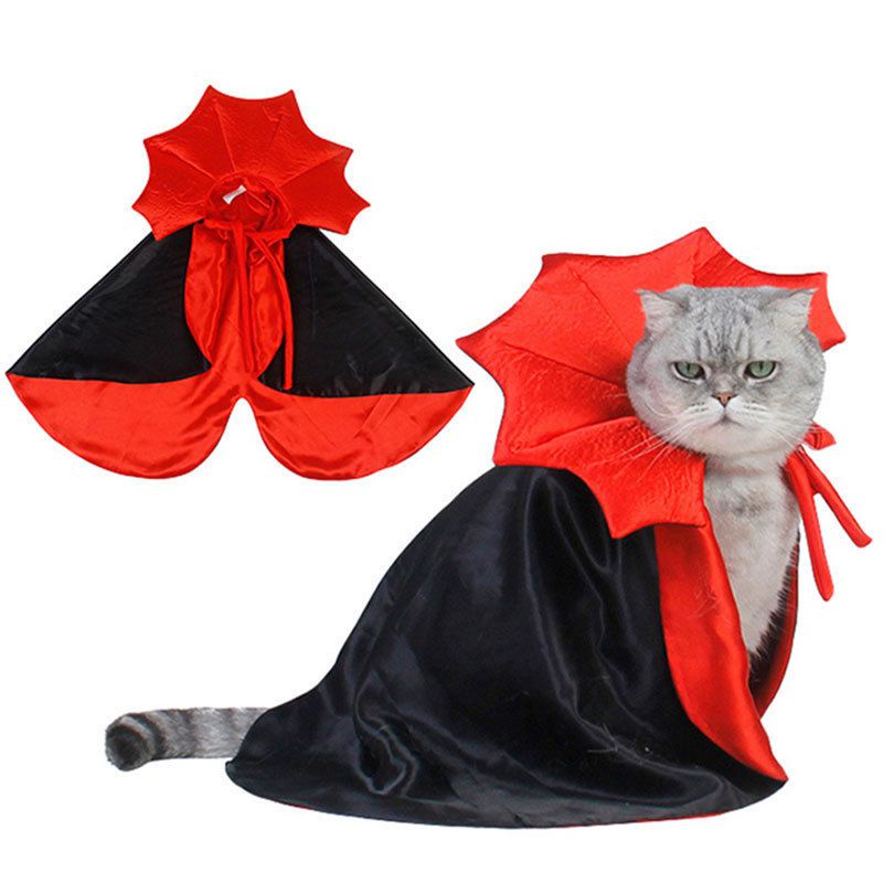 Áo choàng hóa trang thành phù thủy/ ma cà rồng/ ảo thuật gia cho chó mèo đêm halloween