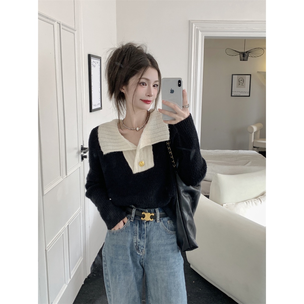 NRVP Áo Sweater Dài Tay Thiết Kế Mới Thời Trang Theo Phong Cách Hàn Quốc Cho Nữ