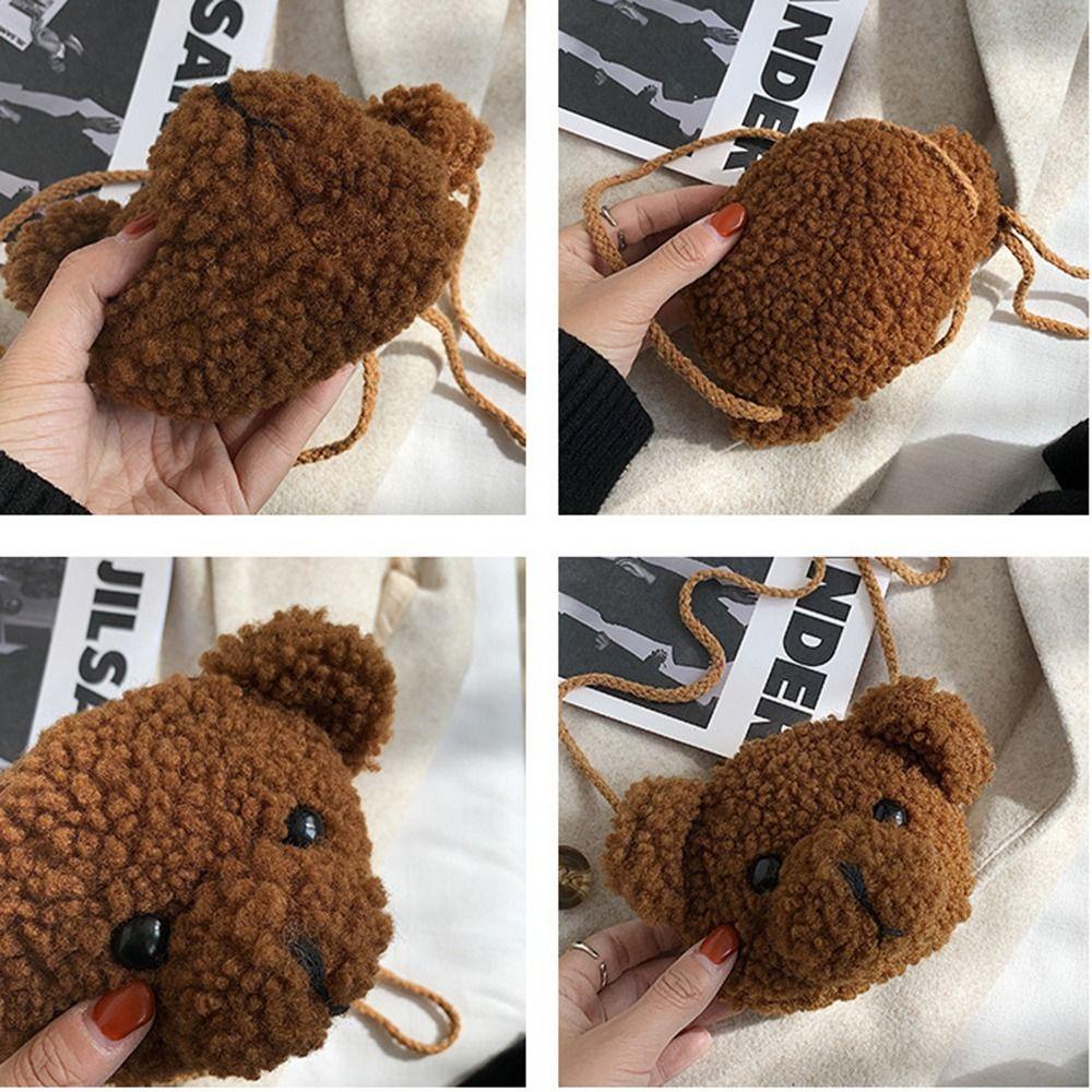 Túi đeo chéo hình gấu bông hoạt hình đáng yêu thời trang dành cho nữ dễ thương Muzini TC02