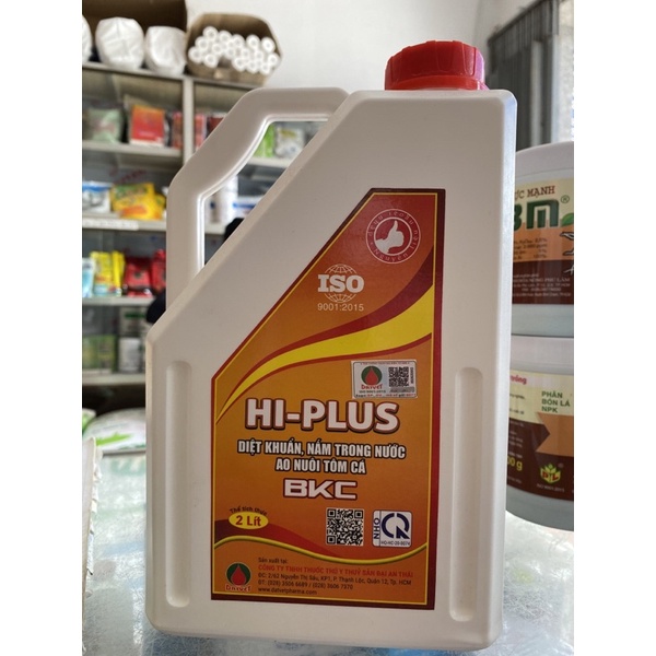 BKC diệt khuẩn, nấm cho tôm cá cal 2 lít
