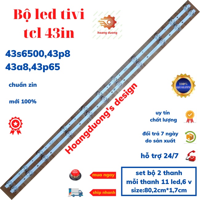 Thanh led tivi tcl 43s6500,43a8,43p8,43p65-dthoangduong
