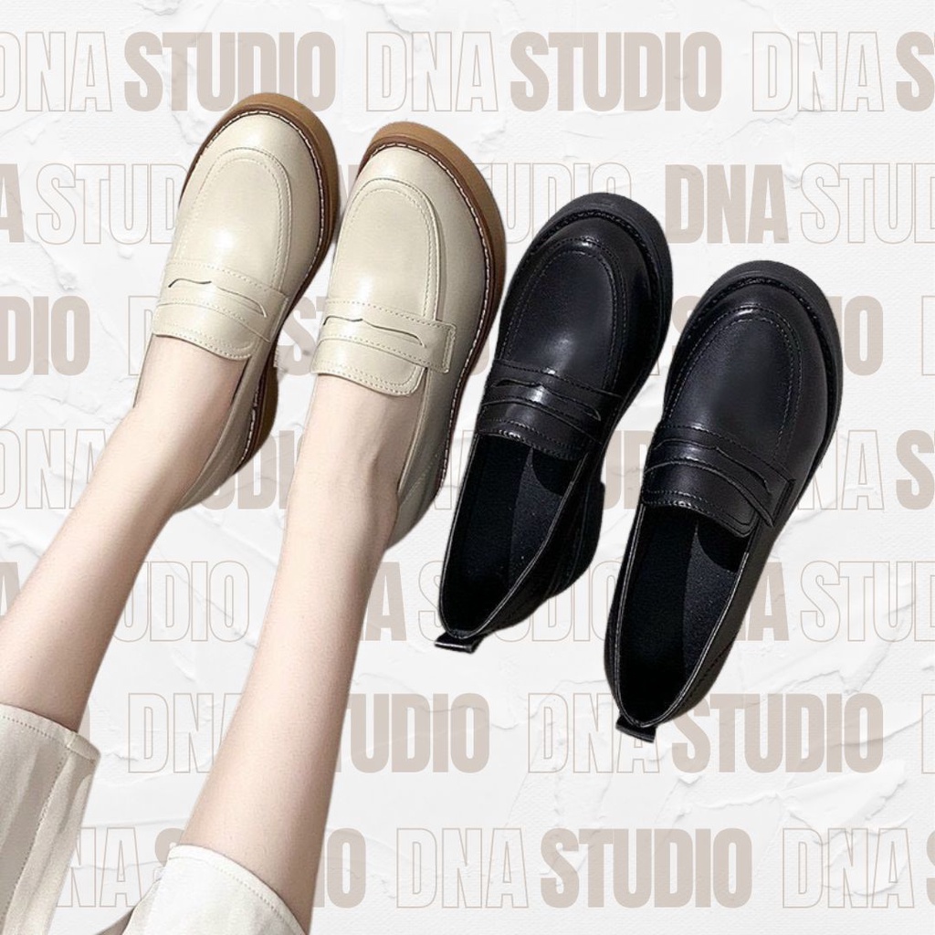 Giày loafer/ Giày lười độn chiều cao 6 cm kiểu dáng thanh lịch