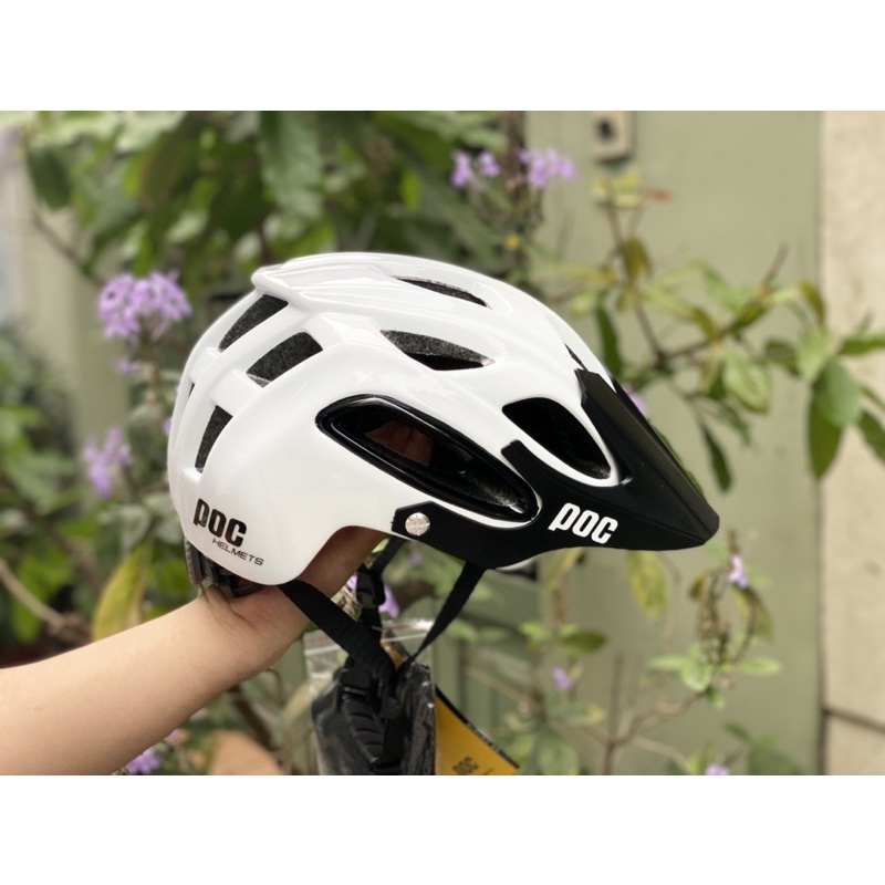 MŨ THỂ THAO POC 07 Trắng Cực Chất, kèm túi đựng, lót dự phòng và BH 12 tháng