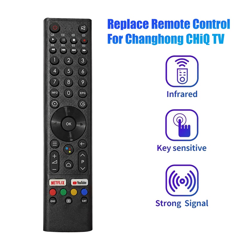1 Điều Khiển Từ Xa Thay Thế Cho Changhong CHiQ LED TV GCBLTVC1GBBT GCBLTVC1GBBT-C5 GCBLTVC1GBBT-C2 GCBLTVC1GBBT-C6