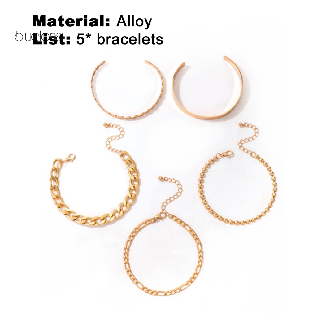 Set 5 Vòng Đeo Tay Phong Cách Bohemian Dành Cho Nữ