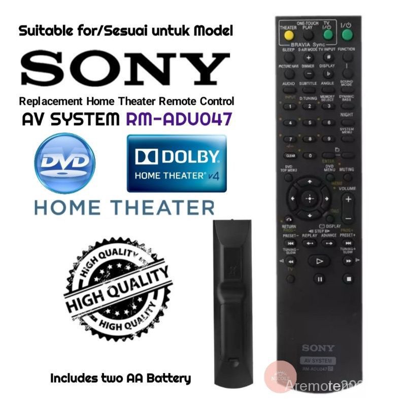 Điều Khiển Từ Xa Thay Thế Cho Tv Sony RM-ADU047 Av