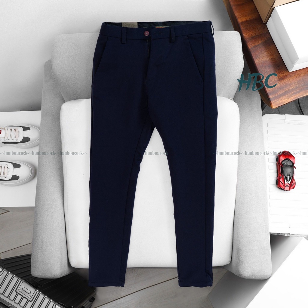 Quần tây nam co giãn, quần âu nam hàn quốc vải dày dặn