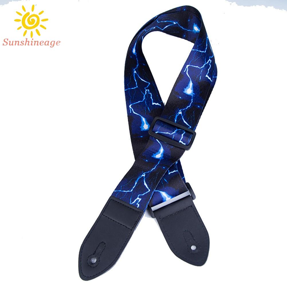 【SUNAGE】Strap Blocks Strap Lock African Tambourine Tri-color Strap Guitar Accessories【HOT Fashion】