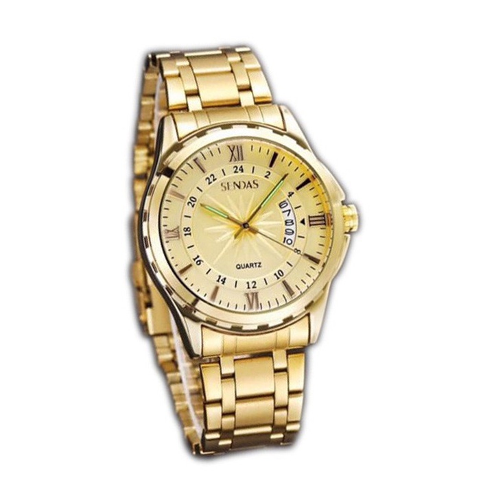 [COMBO 4 MÓN] Đồng hồ nam Sandas tặng ví da ,kính mắt thời trang chống UV 400 Dây lưng