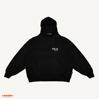 Chinlike - black boxy hoodie-áo khoác nỉ cotton 400gsm
