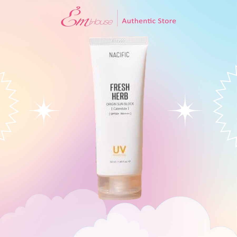Nacific Kem chống nắng kiềm dầu Fresh Herb Origin Sun Block Calendula 50ml