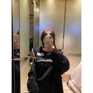 Áo len miu miu cổ bèo