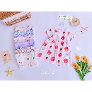 Váy cộc tay bé gái