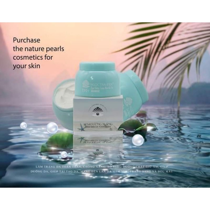 Kem body trắng da ngọc trai đen