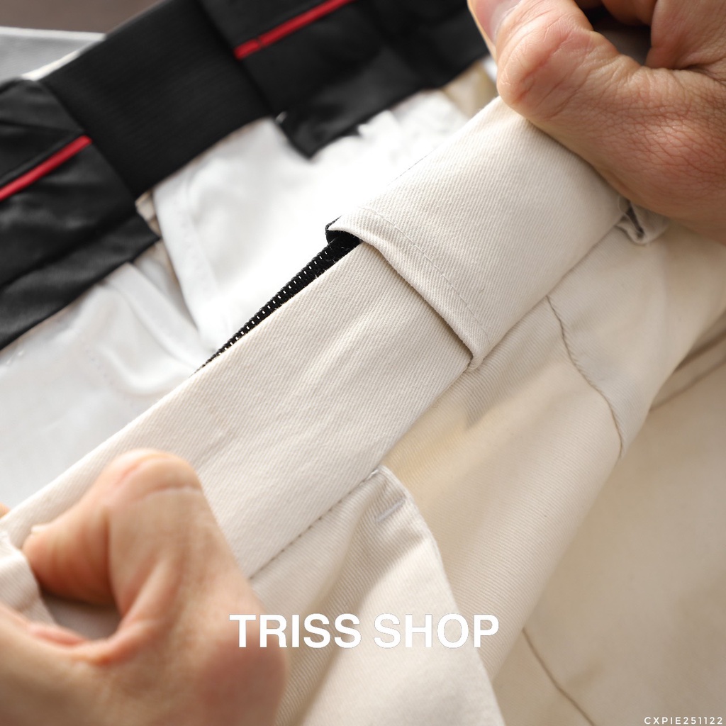 Quần Dài Kaki Nam P.Cardin Dáng Slimfit Cạp Chun Co Giãn