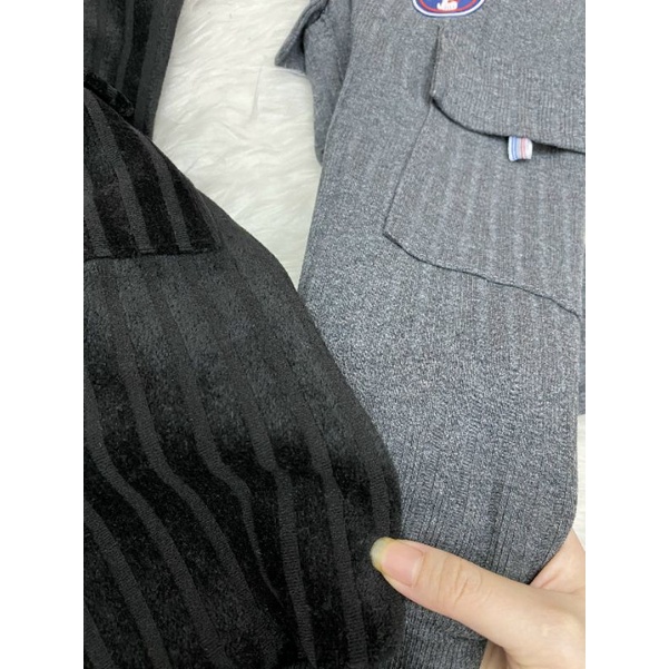 QUẦN Nhung lót nỉ túi hộp bé trai dày ấm