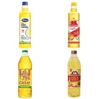 Dầu ăn simply, neptune, mezan, cái lân chai 1 lít date mới