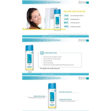 Dầu gội Ngăn rụng tóc Biorga Cystiphane Shampooing 200ml