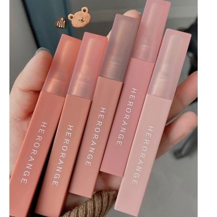 Son kem lì thân vuông Herorange mềm mịn môi và lâu trôi Nội địa Trung