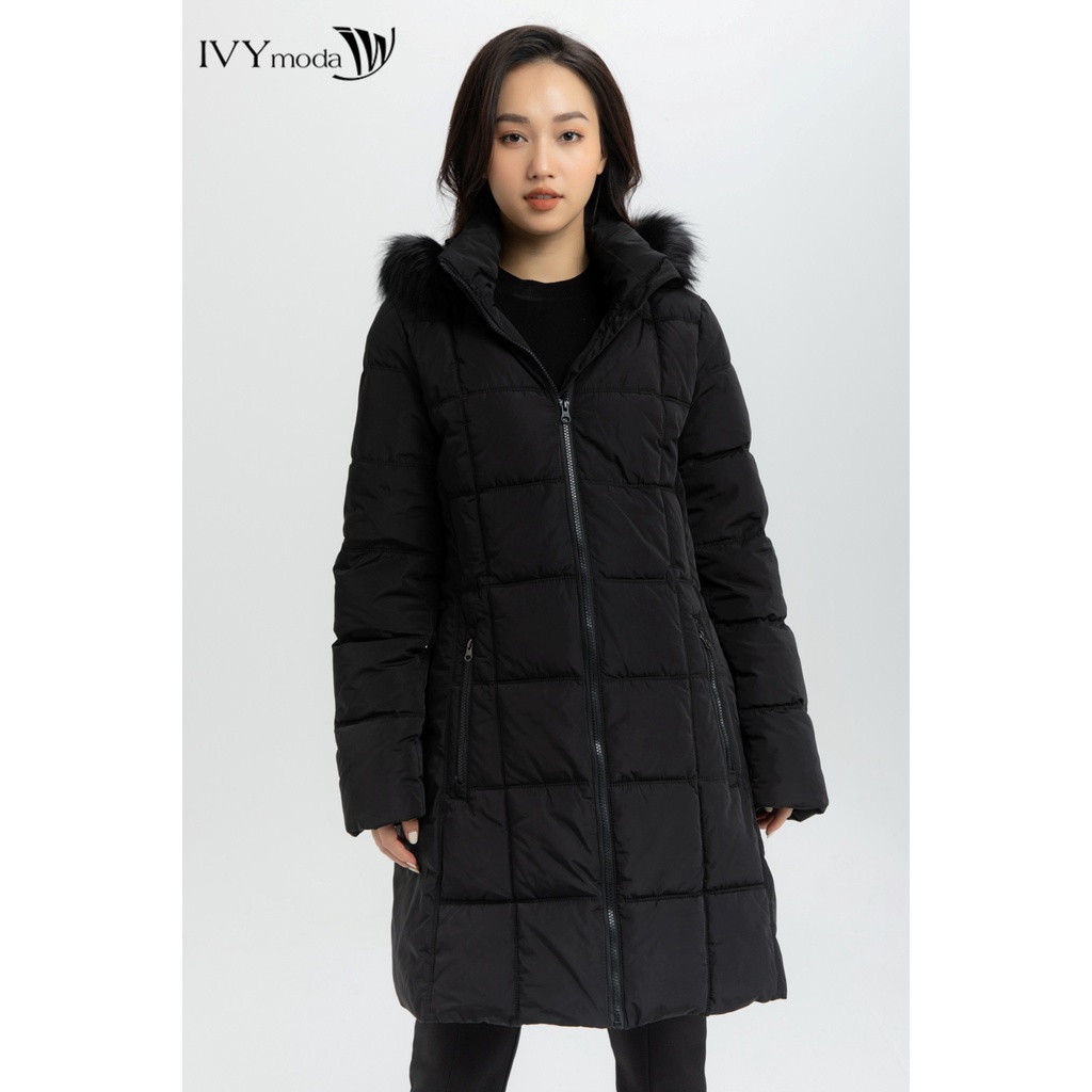 Áo phao chần bông dáng dài nữ IVY moda MS 71B8003