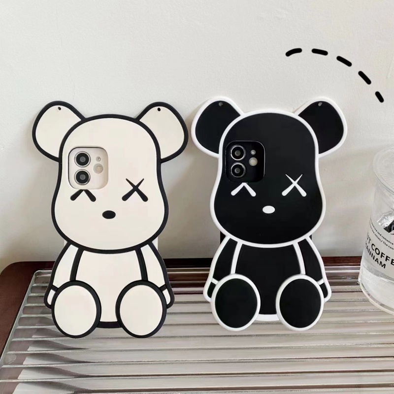 Ốp Điện Thoại Mềm Hình Gấu Kèm Dây Đeo Cho Realme 5 i 7 8 9 Pro Plus 9i 5G C11 C25Y C25S C33 C20 C35 C3 C12 C15 C21Y