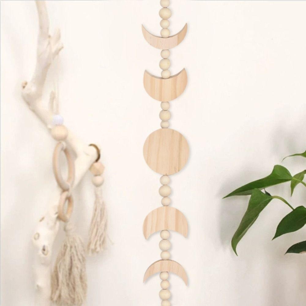 Phụ Kiện Mặt Dây Tua Rua Hình Mặt Trăng 15H Treo Tường Trang Trí Phòng Khách