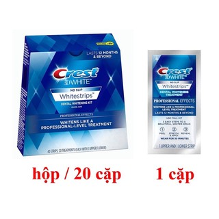 Miếng dán trắng răng Crest 3D White Professional Effects LS