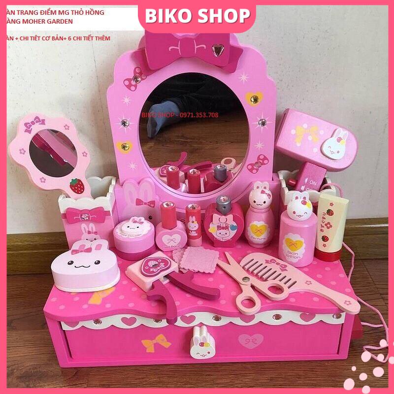 Đồ chơi Bàn trang điểm bệt bằng gỗ cho bé