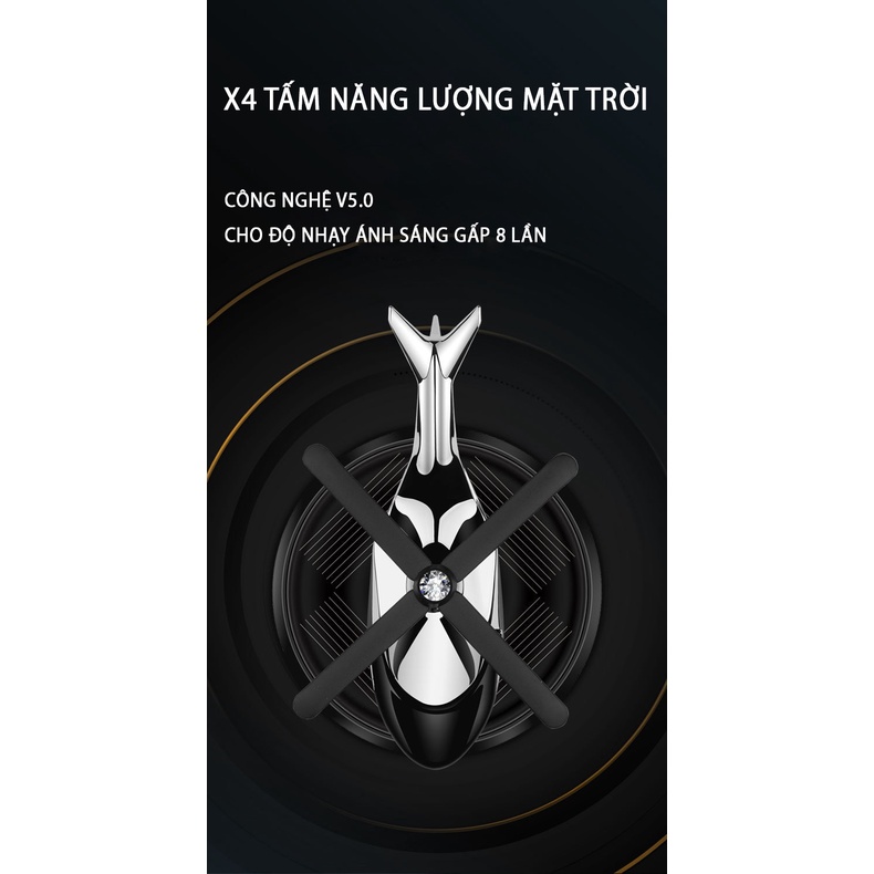 Máy Bay Nước Hoa Năng Lượng Mặt Trời Cho Ô Tô tặng kèm tinh dầu thơm
