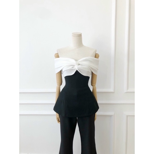 LIKEHER - ÁO KIỄU NỮ TRỄ VAI PHỐI XỐP A015