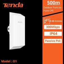 Phát Wifi TENDA O1 CPE Ngoài Trời 8 dBi Tần Số 2.4 GHz , Chính Hãng 100%