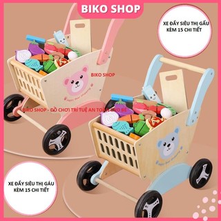 Xe đẩy siêu thị mẫu gâu