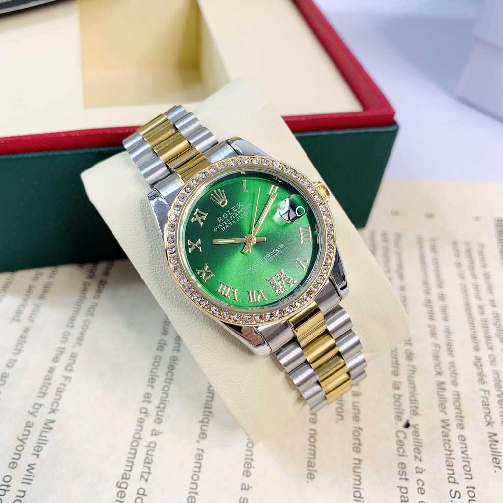 Đồng hồ nữ Rolex mặt tròn đính đá sang trọng dây kim loại bảo hành 12 tháng DHN603 trang2k