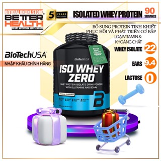 BiotechUSA Iso Whey Zero bổ sung protein cho người chơi thể thao - 5 Lbs (90 servings)