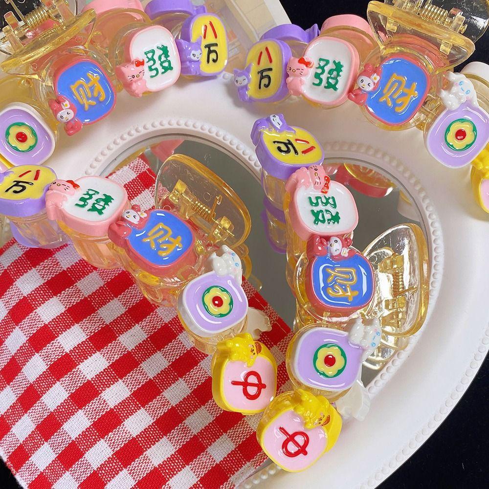 Kẹp Tóc Đuôi Ngựa Hình Cá Mập Hoạt Hình Đơn Giản Phong Cách Hàn Quốc Cho Nữ