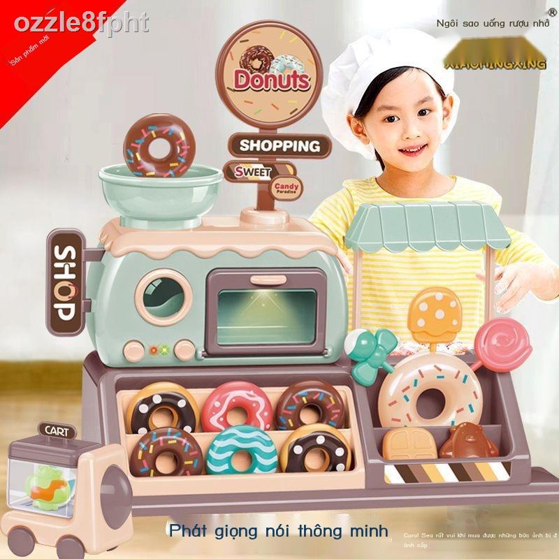 Nhà Chơi Trẻ Em Đồ Chơi Cửa Hàng Bánh Donut Nhạc Điện Xe Kẹo Kem Mẫu Giáo Cho Bé Bé Trai Và Bé Gái