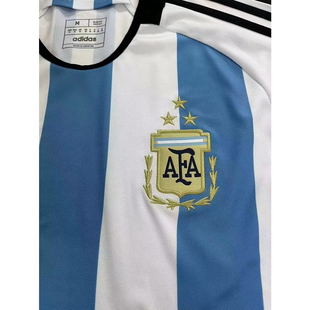 Áo Argentina sân nhà Thái Lan AAA 22-23  Size S-4XL Thêm tên và bản vá áo bóng đá quần áo đá bóng