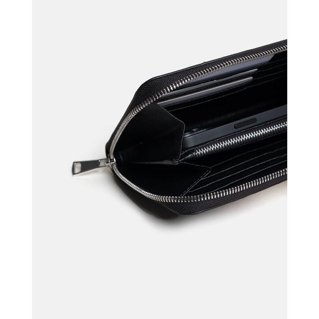 Ví Dài Nữ Khóa Kéo Leonardo - Zipper Wallet Frank - Da Nhập Khẩu Cao Cấp