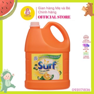 [Hoả Tốc] SURF Nước Rửa Chén hương Tắc 3.6kg Can Nhựa 3,6 kí