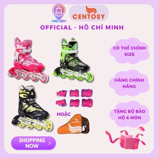 Giày Trượt Patin Trẻ Em Centosy 835L Có Thể Chỉnh Size và Tặng Kèm Bảo Hộ Tay Chân Chính Hãng