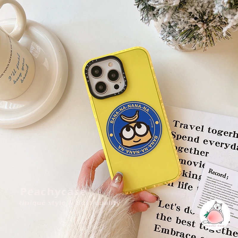 Hoạt Hình Ốp Điện Thoại tpu Mềm Trong Suốt Chống Va Đập Họa Tiết Chuối Vàng Cho iphone 15 14 13 12 pro max 11