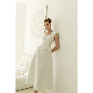 Đầm midi sát nách nhún eo Erica Strappy Dress