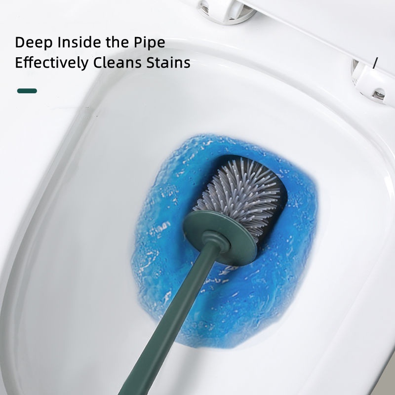 A-LIFE Bộ Bàn Chải Cọ Rửa Toilet Cán Dài 3 Trong 1 Tiện Dụng