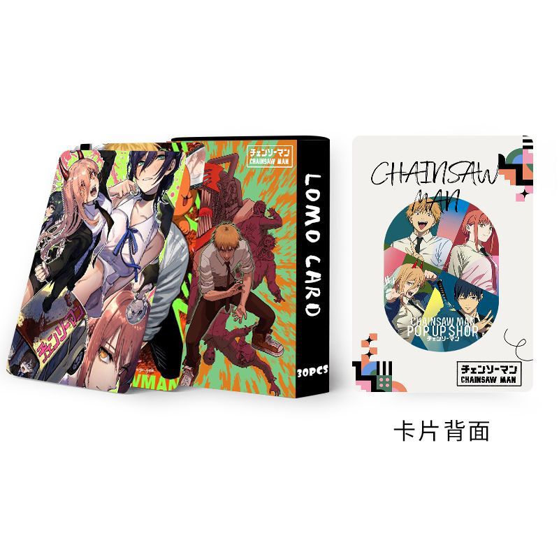 Chainsaw Man Photocard Double-sided Color Printing Lomo Card