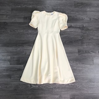 Đầm midi tay phồng