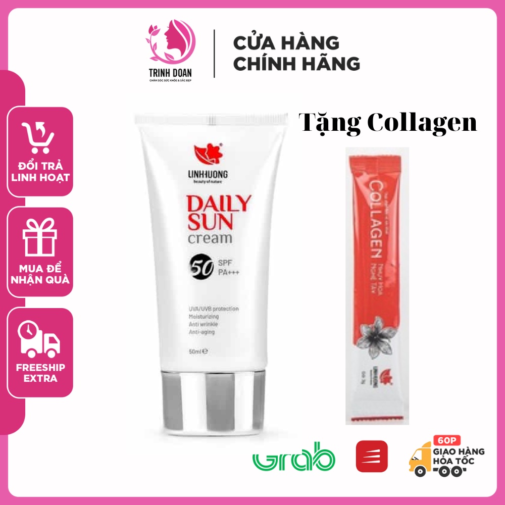 Kem chống nắng Linh Hương Daily sun cream SPF50 PA+++