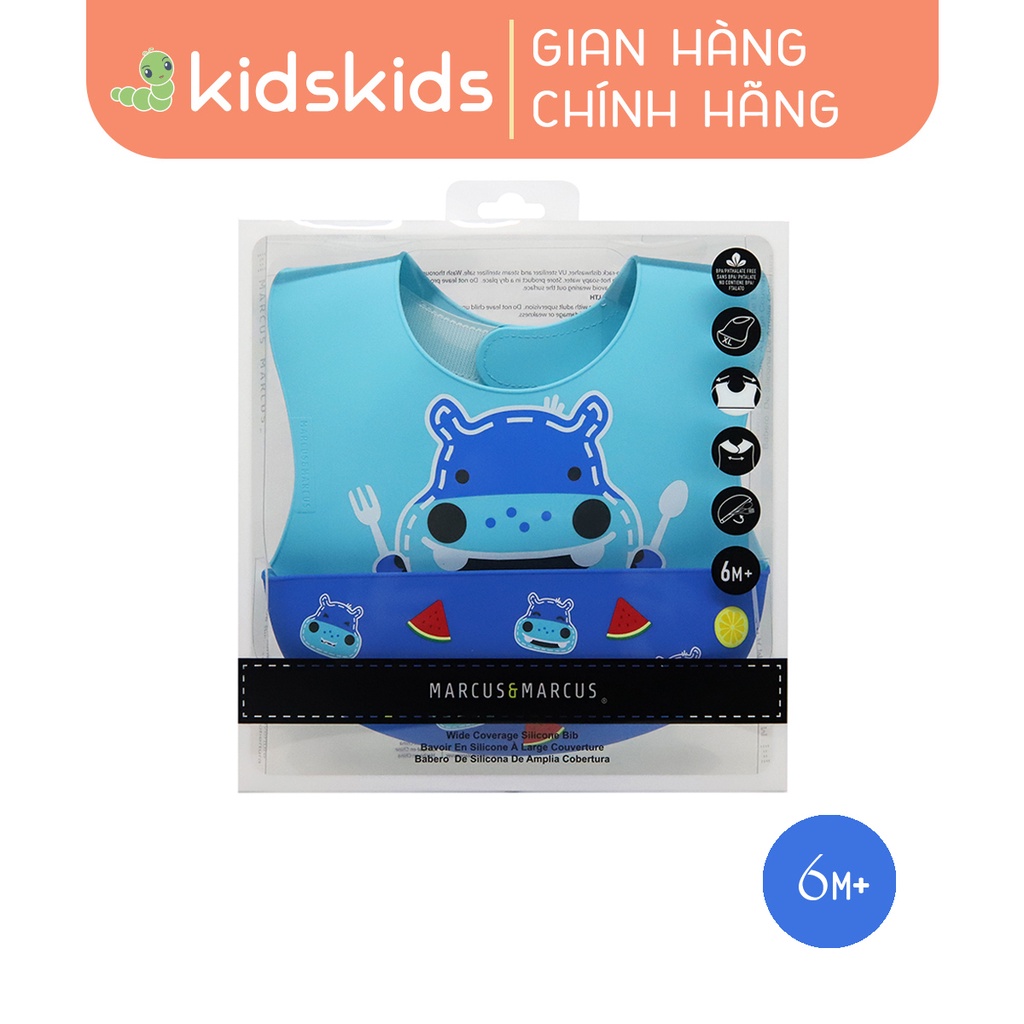Yếm Silicon Ăn Dặm Cổ Dán Cho Bé Marcus &amp; Marcus, Từ 6 Tháng - Lucas