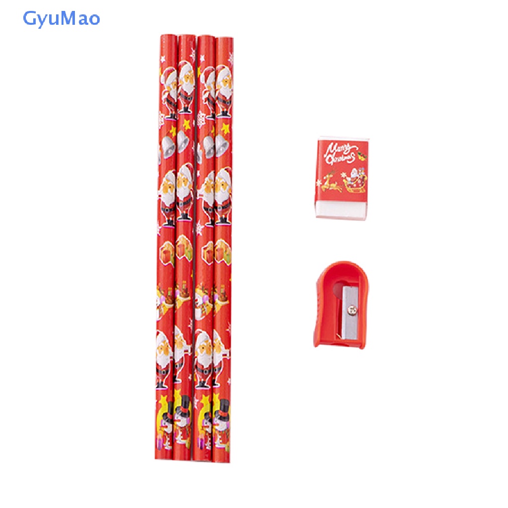 Bộ 5 Dụng Cụ Học Tập Họa Tiết Giáng Sinh Dễ Thương Cho Bé